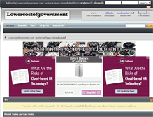 Tablet Screenshot of lowercostofgovernment.com